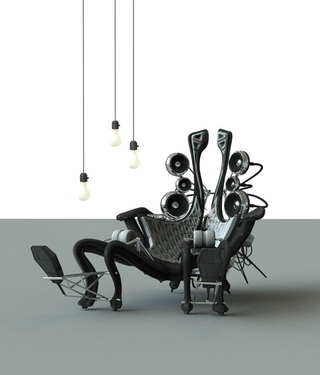 Illustration for article titled Autonomous Living Unit Crams An Entire Home Into a Chair